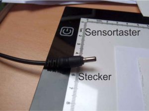 Sensortaster LED-Leuchttisch